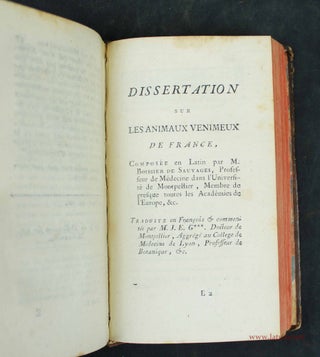 Item #11565 Les Chefs-d'oeuvres de Monsieur de Sauvages, ou recueil de dissertations qui on...