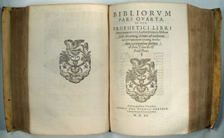 Item #12010 Testamentis Veteris Biblia Sacra, sive Libri canonici priscae Judaeorum ecclesiae à...