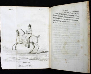 L'écuyer des dames, ou lettres sur l'équitation, contenant des principes et des exemples sur l'art de monter à cheval. Ouvrage utile à l'un ou l'autre sexe, et orné de figures gravées d'après les dessins d'H. Vernet.