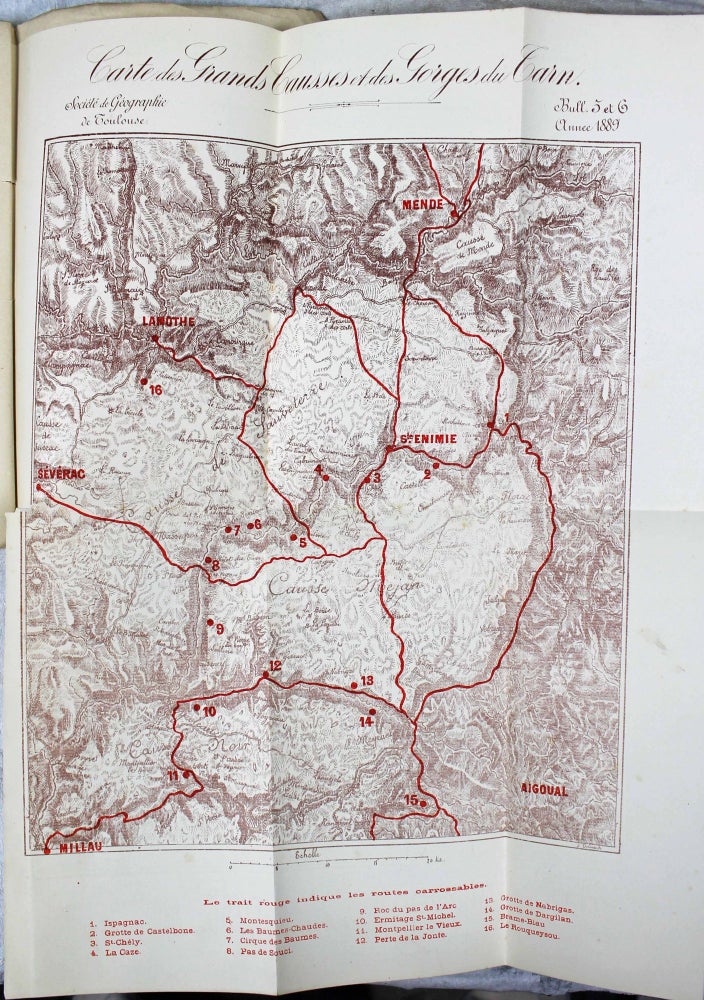Item #12401 Les Gorges du Tarn, Montpellier Le Vieux et curiosité des Causses. Guide géographique, historique & pittoresque. Louis de MALAFOSSE.