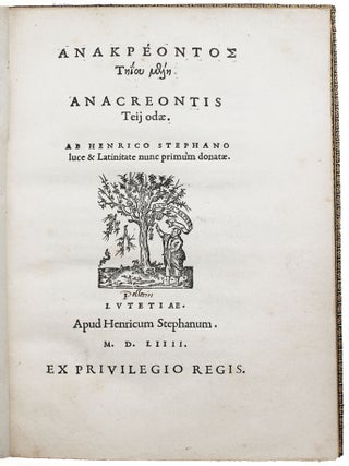Anacreontis teii odae.