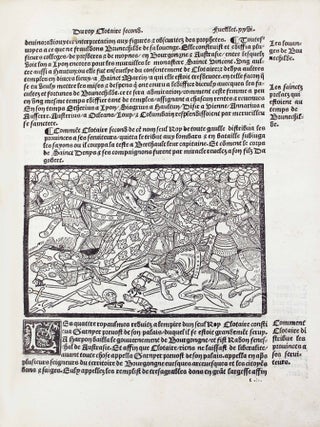 Les croniques de France. Excellens faictz & vertueux gestes des tres chretiens roys & princes qui ont resgné au dict pays depuis l'exidion de Troye la grande, jusques au resgne du tres chrestien vertueux & magnanime roy François premier de ce nom, à présent resgnant...
