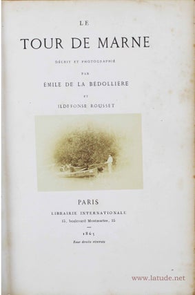 Item #13070 Le Tour de Marne décrit et photographié. Emile de LA BEDOLLIERE