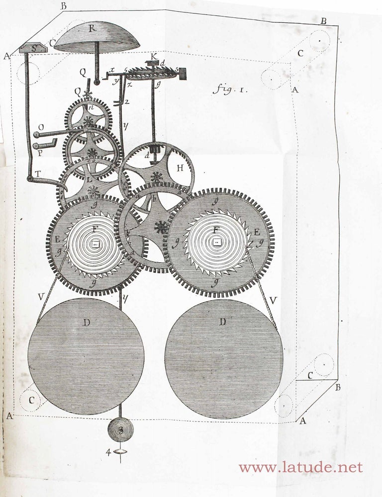 Item #13144 Trait&eacute; d'horlogerie pour les montres et les pendules, contenant le calcul des nombrs propres &agrave; toutes sortes de mouvemens, la mani&egrave;re de faire & de notter les carillons, de changer & de corriger les mouvement du pendule. L'histoire ancienne & moderne de l'horlogerie. William DERHAM.