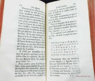 Traité d'horlogerie pour les montres et les pendules, contenant le calcul des nombrs propres à toutes sortes de mouvemens, la manière de faire & de notter les carillons, de changer & de corriger les mouvement du pendule. L'histoire ancienne & moderne de l'horlogerie.