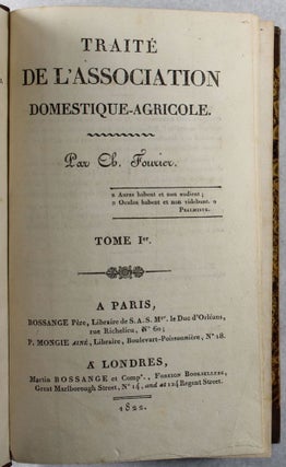Traité de l'association domestique- agricole.