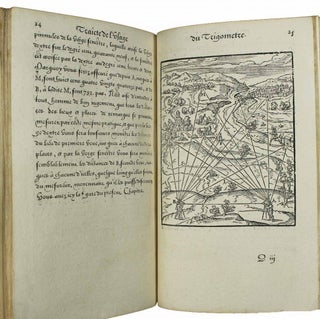 Déclaration et l'usage du Graphomètre, par la pratique duquel l'on peut mesurer toutes distances des choses de remarque qui se pourront voir et discerner du lieu où il sera posé: et pour arpenter terres, bois, prez et faire plans de villes forteresses, cartes géographiques et généralement toutes mesures visibles: et ce sans reigle d'Arithmétique. Inventé nouvellement et mis en lumière par Philippe Danfrie... A la fin de ceste déclaration est adjousté un traité de l'usage du trigomètre.