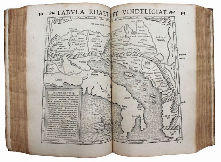 Item #14409 Geografikon bibloi epta kai deka. Rerum geographicum libri septemdecim. STRABON, STRABO.