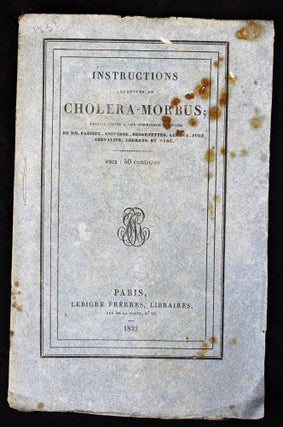 Item #14883 Instructions relatives au choléra morbus. ESQUIROL PARISET, Marc, Legrand,...