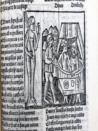 Le grant kalendier et compost des bergiers, composé par le berger de la grant montaigne auquel sont adjoustez plusieurs nouvelles figures et tables, lesquelles sont bien utilles a toutes gens ainsi que vous pourrez veoir cy apres en ce present livre.