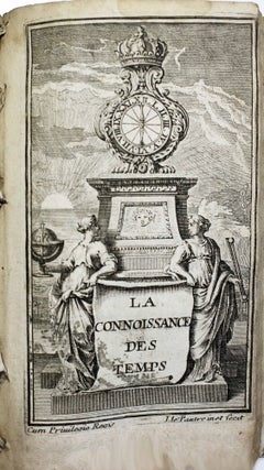 Item #15142 La connaissance des temps ou calendrier et éphémerides du lever & coucher du...
