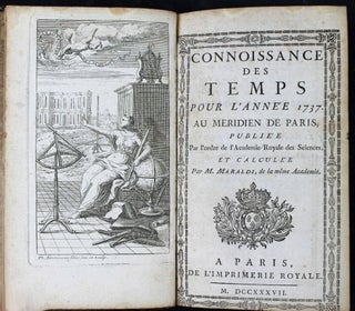 Item #15166 Connaissance des temps pour l'année 1737 au méridien de Paris,...