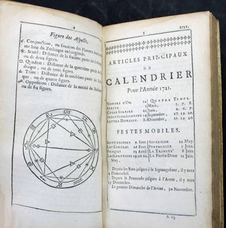 La connaissance des temps pour l'année 1721 au méridien de Paris, publiée par l'ordre de l'Académie royale des sciences.
