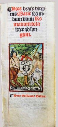 Hore beate virginis Marie secundum usum Romanum totaliter ad longum.