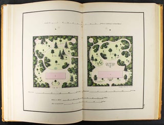 Guide pratique du jardinier paysagiste. Album de 24 plans coloriés sur la composition et l'ornementation des jardins d'agrément à l'usage des amateurs, propriétaires et architectes, accompagnés d'une explication très détaillée. Précédé d'une introduction générale de M. Charles Naudin.