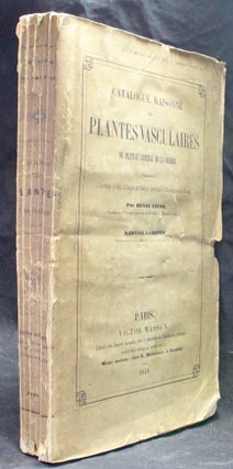 Item #15560 Catalogue raisonné des plantes vasculaires du plateau central de la France,...