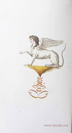 Arabesques mythologiques, ou les attributs de toutes les divinités de la fable. Le texte contenant l'histoire des faux dieux, de leur culte, le détail des cérémonies religieuses, etc. précédé d'un discours sur la mythologie en général et particulièrement sur l'influence que dut avoir le paganisme sur le caractère, les moeurs et la littérature des anciens Grecs et des Romains. Ouvrage fait pour servir à l'éducation de la jeunesse.