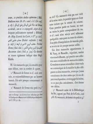 Les oiseaux et les fleurs, allégories morales d'Azz-Eddin Elmocaddessi, publiées en arabe, avec une traduction et des notes, par M. Garcin de Tassy.