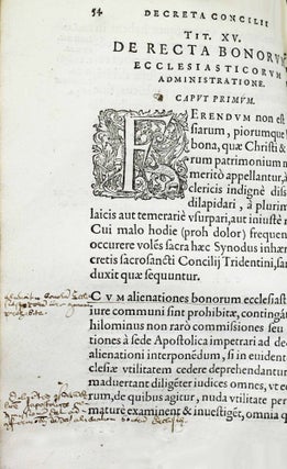 Item #16082 Concilium provinciale Cameracense in oppido Montis Hannoniae habitum anno domini...