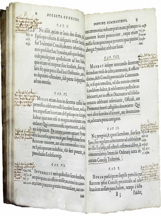 Concilium provinciale Cameracense in oppido Montis Hannoniae habitum anno domini 1586, praesidentibus... dominis Jo. Francisco Bonhomio, episcopo & comite Vercellensi... [legato] de latere, ac Ludovico de Berlaymont, archiepiscopo & duce Cameracensi... Adjectae sunt aliquot constitutiones.