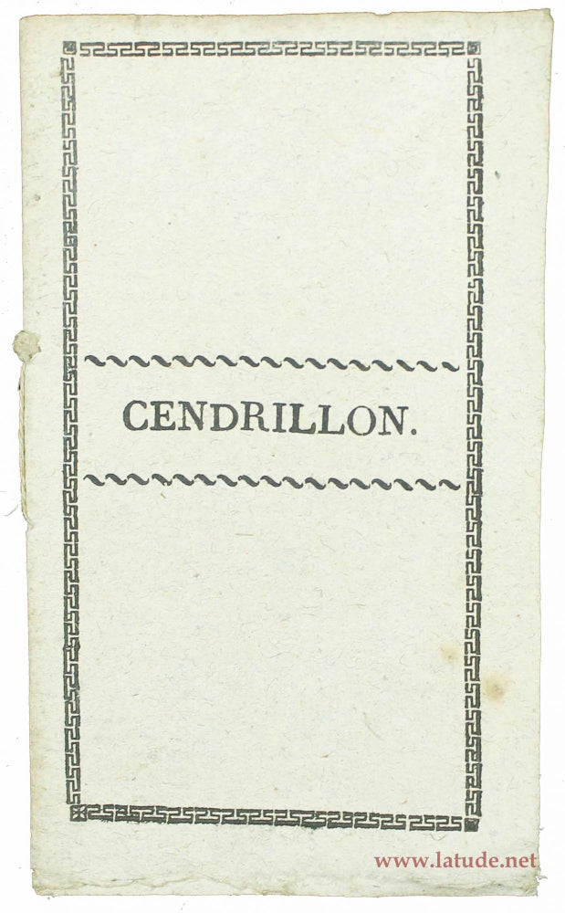 Item #16239 Cendrillon, ou la petite pantoufle de verre. Charles PERRAULT.