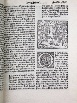 L'hystoire tres récréative traictant des faictz & gestes du noble & vaillant chevalier Theseus de Coulongne. Par sa proesse Empereur de Rome.