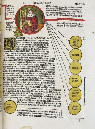 Item #16711 Cronica cronicarum abbrégée et mis en figures descentes et rondeaulx. CHRONIQUE