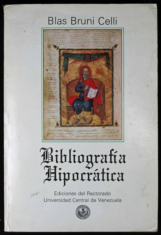 Item #16717 Bibliografia Hipocratica. Blas BRUNI CELLI.