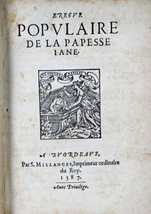 Item #16726 Erreur populaire de la papesse Jane. Florimond de RAEMOND