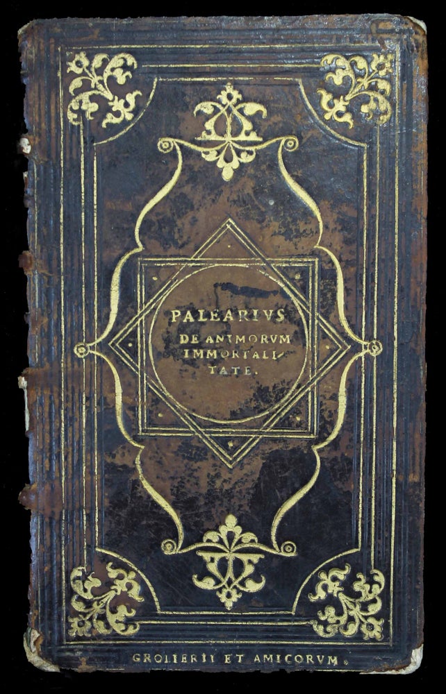 Item #16742 PALEARIO, Aonio. De Animorum immortalitate, Libri III. Jean GROLIER.