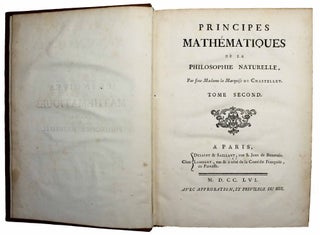 Principes mathématiques de la philosophie naturelle.