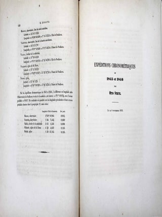 Exp&eacute;ditions chronom&eacute;triques de 1845 et 1846.
