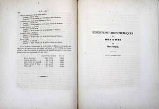 Expéditions chronométriques de 1845 et 1846.