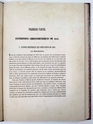 Exp&eacute;ditions chronom&eacute;triques de 1845 et 1846.