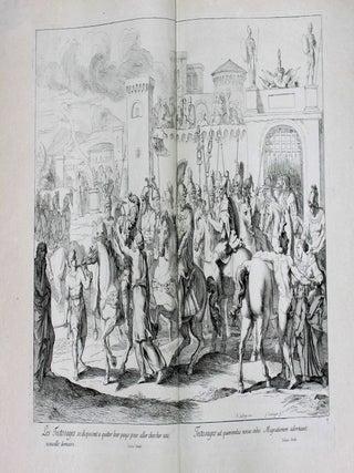 Divers sujets tir&eacute;s de l'Histoire de Toulouse represent&eacute;s en desseins par Raymond la Fage et grav&eacute;s par Fran&ccedil;ois Ertinger.