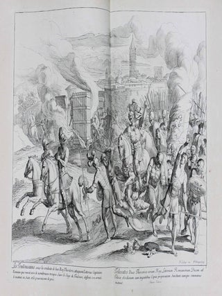 Divers sujets tir&eacute;s de l'Histoire de Toulouse represent&eacute;s en desseins par Raymond la Fage et grav&eacute;s par Fran&ccedil;ois Ertinger.