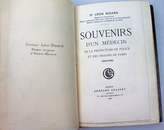 Souvenirs d'un médecin de la Préfecture de police et des prisons de Paris (1914-1918).