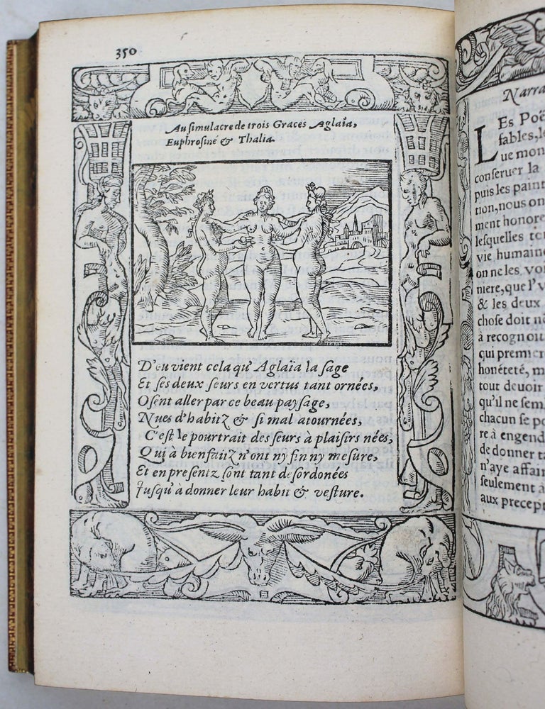 Item #16870 Le Pegme, avec les narrations philosophiques, mis de latin en fran&ccedil;oys par Lanteaume de Romieu gentilhome d'Arles. Pierre COUSTAU.