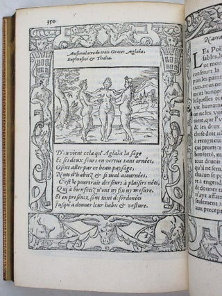 Item #16870 Le Pegme, avec les narrations philosophiques, mis de latin en fran&ccedil;oys par Lanteaume...