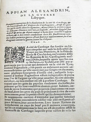 Appian Alexandrin, historien grec, des Guerres des Romains livres XI. Traduicts en françois par feu Maistre Claude Seyssel, premierement Evesque de Marseille, & depuis Archevesque de Thurin : reveuz & corrigéz. Plus y sont adioustez deux livres, nouvellement traduicts de Grec en François par le Seigneur d'Avenelles.