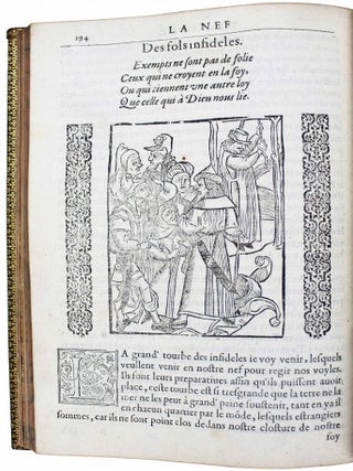 La grand nef des fols du monde avec plusieurs satyres. Reveuë nouvellement & corrigée en infiniz lieux, qui la rendent autant plaisante & recreative, comme elle est grandement profitable.