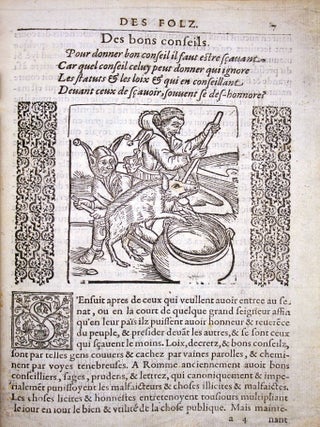 La grand nef des fols du monde avec plusieurs satyres. Reveuë nouvellement & corrigée en infiniz lieux, qui la rendent autant plaisante & recreative, comme elle est grandement profitable.