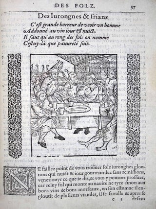 La grand nef des fols du monde avec plusieurs satyres. Reveuë nouvellement & corrigée en infiniz lieux, qui la rendent autant plaisante & recreative, comme elle est grandement profitable.