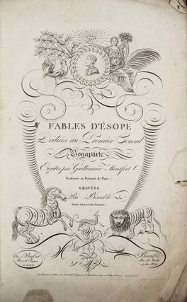Item #17033 Fables d'Esope. Dédiées au Premier Consul Bonaparte. Ecrites par...