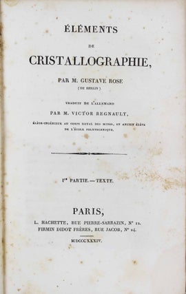 Eléments de cristallographie.