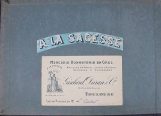 Album d'un représentant de la maison Giscard, Daran & Cie, mercerie-bonneterie en gros.