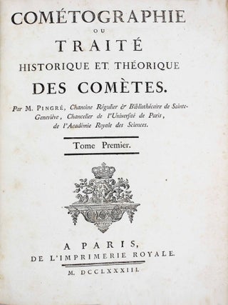 Com&eacute;tographie ou trait&eacute; historique et th&eacute;orique des com&egrave;tes.