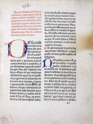 Summula confessionis utilissima, in qua agitur quomodo se habere debeat confessor erga penitentem in confessionibus audiendis, quam edidit reve rendissimus vir ac in Christo pater dominus frater Antonius, archiepiscopus Florentinus, ordinis fratrum Predicatorum.