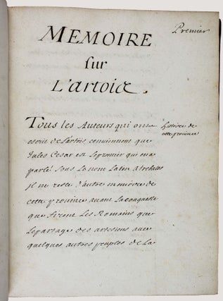 Mémoire concernant l'Artois.