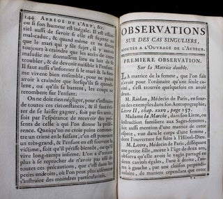Abrégé de l'art des accouchements, dans lequel on donne les préceptes nécessaires pour le mettre heureusement en pratique, & auquel on a joint plusieurs observations intéressantes sur des cas singuliers. Ouvrage très utile aux jeunes sages-femmes, & généralement à tous les élèves en cet art, qui désirent de s'y rendre habiles. Nouvelle édition, avec figures gravées en taille-douce & imprimées en couleurs.